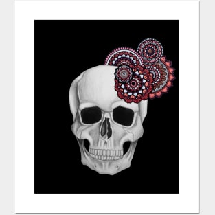 Skull and mandalas Posters and Art